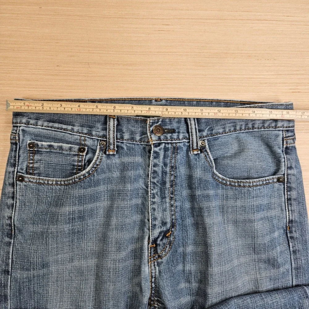 Levi's 505 Jeans Mens 33x30 Fot 33x29 Blue Regular Fit Straight Leg Denim Pants